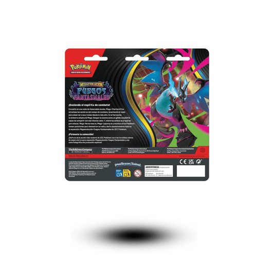 BLÍSTER 3 SOBRES FUEGOS FANTASMALES - POKEBOOSTMLG