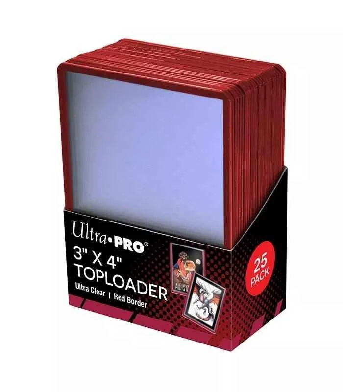 Toploader Red Border (25 Unidades) Ultra Pro