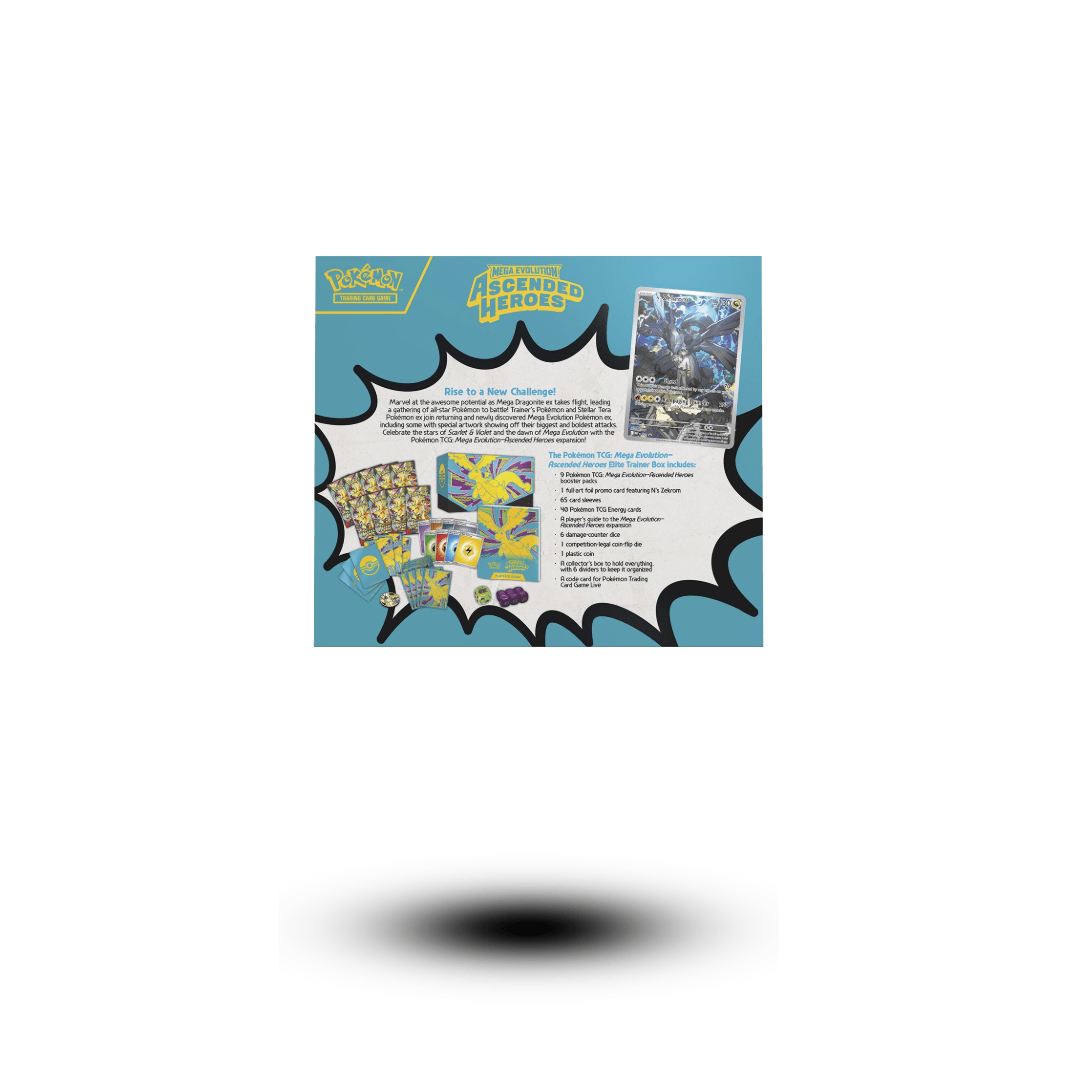 CAJA ELITE MEGA EVOLUCIÓN ASCENDED HEROES (PREVENTA) - POKEBOOSTMLG