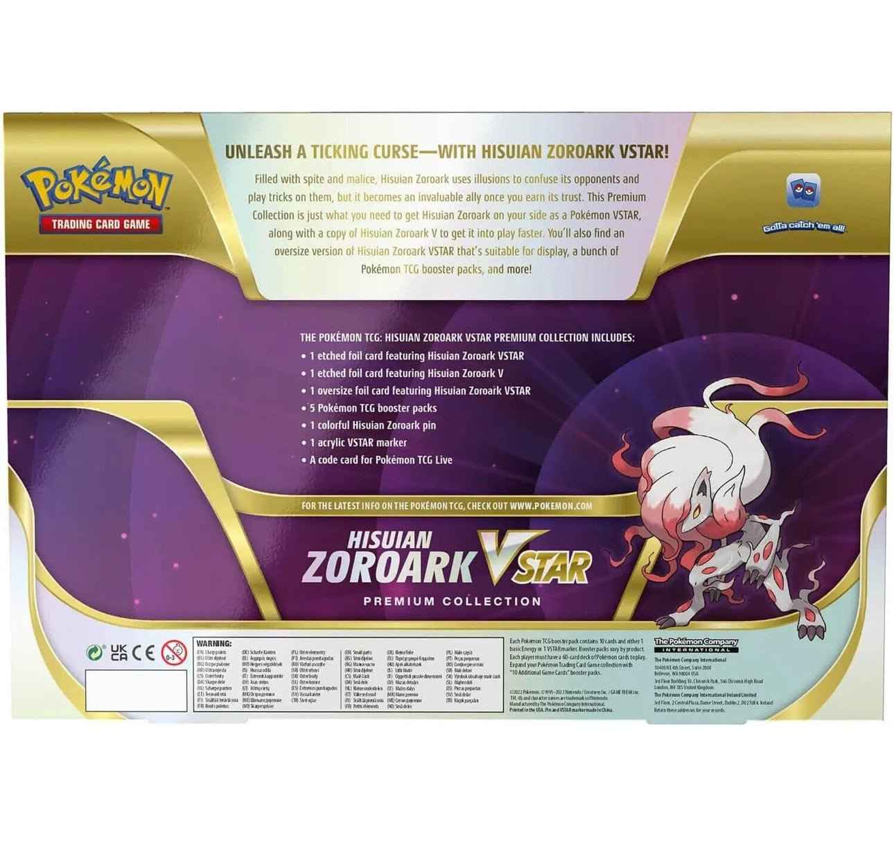 Pokemon- Colección VSTAR Premium ZOROARK ESP